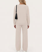 Willluxe®  V-Neck Lounge & Commuter Two-Piece Set