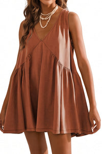 Willluxe® V-Neck Flowy Mini Sundress With Pockets
