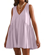 Willluxe® V-Neck Flowy Mini Sundress With Pockets