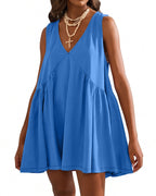 Willluxe® V-Neck Flowy Mini Sundress With Pockets
