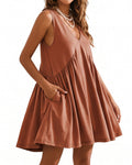 Willluxe® V-Neck Flowy Mini Sundress With Pockets