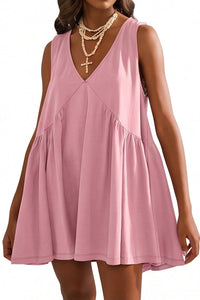 Willluxe® V-Neck Flowy Mini Sundress With Pockets
