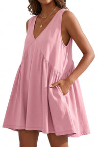 Willluxe® V-Neck Flowy Mini Sundress With Pockets