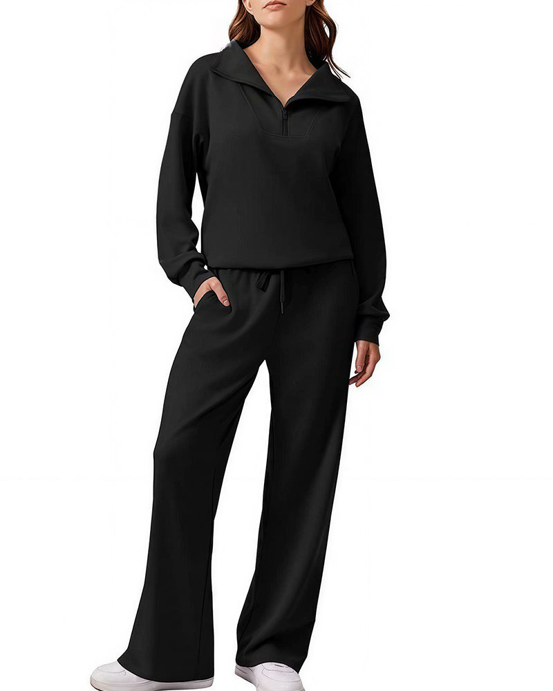Willluxe® The Effortless Half-Zip Lounge Set