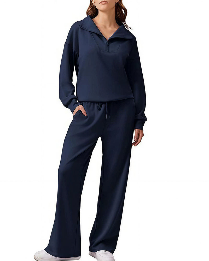 Willluxe® The Effortless Half-Zip Lounge Set