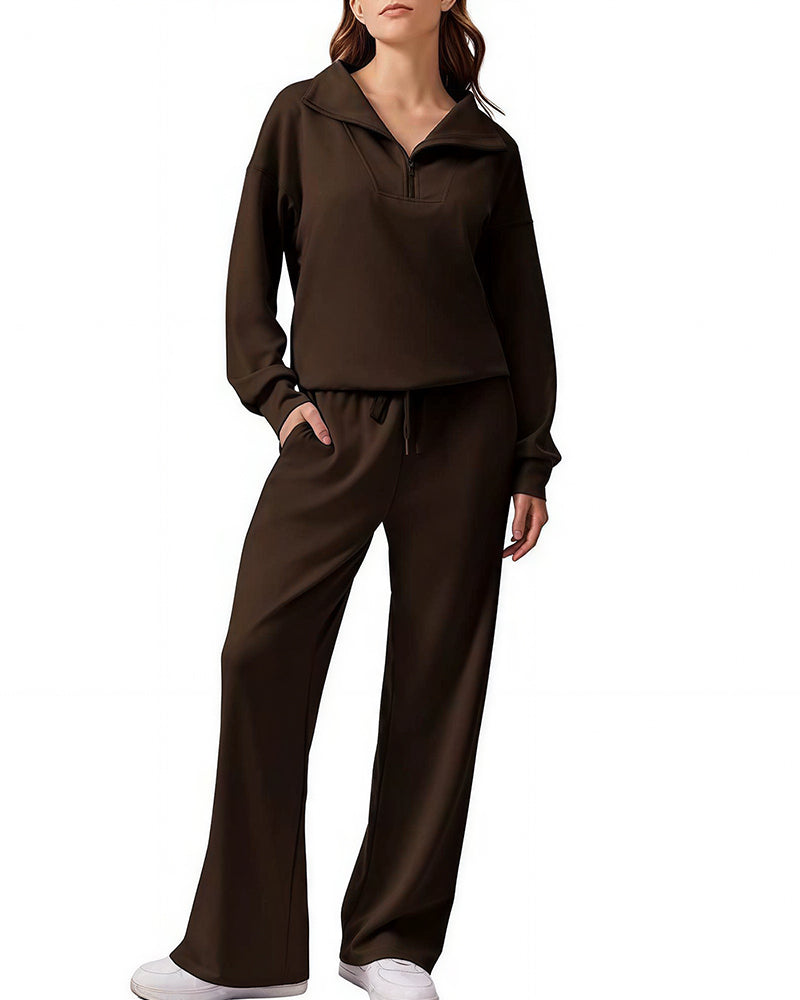 Willluxe® The Effortless Half-Zip Lounge Set
