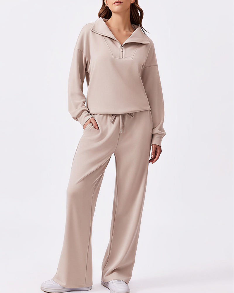 Willluxe® The Effortless Half-Zip Lounge Set