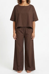 Willluxe® Relaxed Top & Wide-Leg Pants Set