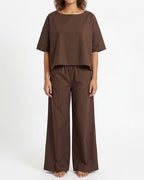 Willluxe® Relaxed Top & Wide-Leg Pants Set