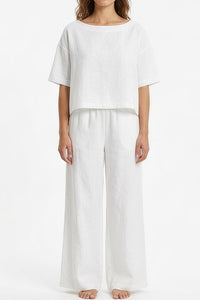 Willluxe® Relaxed Top & Wide-Leg Pants Set