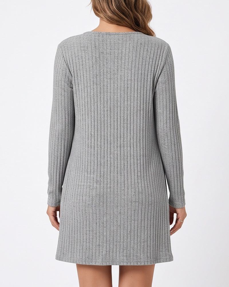 Willluxe® Ribbed Cami Dress & Cardigan Set