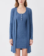 Willluxe® Ribbed Cami Dress & Cardigan Set