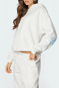Willluxe® Bow Detail Hoodie & Sweatpants Set