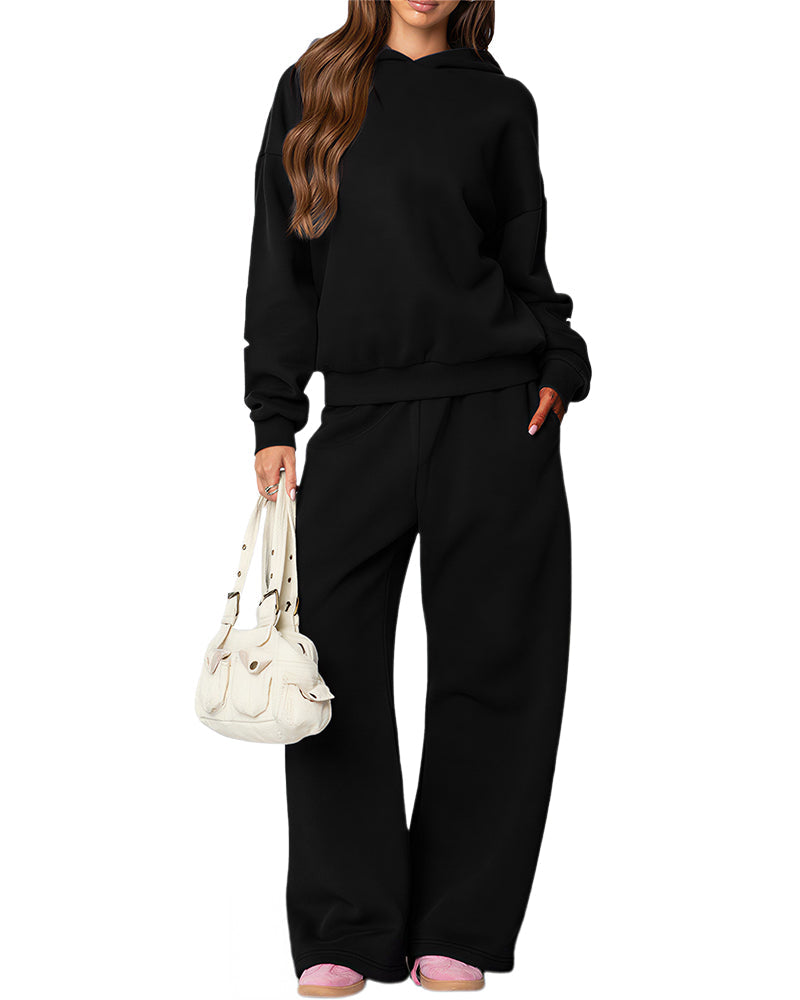 Willluxe® Bow Detail Hoodie & Sweatpants Set