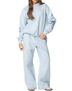 Willluxe® Bow Detail Hoodie & Sweatpants Set
