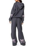 Willluxe® Bow Detail Hoodie & Sweatpants Set