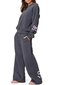 Willluxe® Bow Detail Hoodie & Sweatpants Set