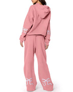 Willluxe® Bow Detail Hoodie & Sweatpants Set