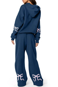 Willluxe® Bow Detail Hoodie & Sweatpants Set