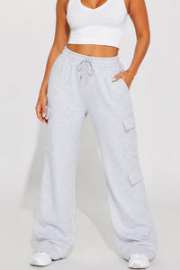Willluxe® Relaxed Fit Cargo Sweatpants Wide Leg Trousers