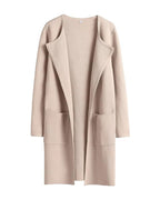 Willluxe® Open Front Lapel Cardigan