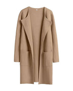 Willluxe® Open Front Lapel Cardigan