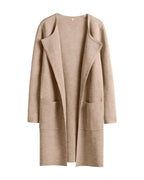 Willluxe® Open Front Lapel Cardigan