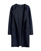 Willluxe® Open Front Lapel Cardigan