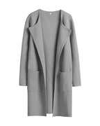 Willluxe® Open Front Lapel Cardigan