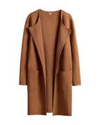Willluxe® Open Front Lapel Cardigan