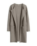 Willluxe® Open Front Lapel Cardigan