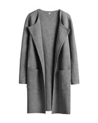 Willluxe® Open Front Lapel Cardigan