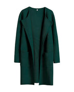 Willluxe® Open Front Lapel Cardigan