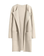 Willluxe® Open Front Lapel Cardigan