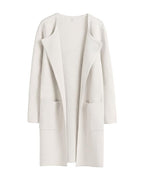 Willluxe® Open Front Lapel Cardigan