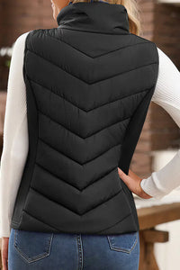 Willluxe® Quilted Puffer Vest with Stand Collar