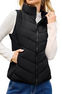 Willluxe® Quilted Puffer Vest with Stand Collar