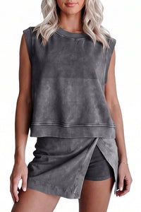 Willluxe® Washed Cotton 2-Piece Casual Set