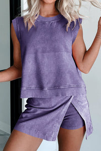 Willluxe® Washed Cotton 2-Piece Casual Set