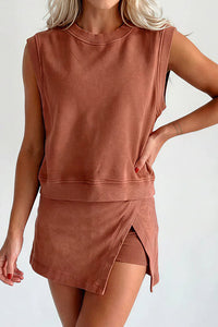 Willluxe® Washed Cotton 2-Piece Casual Set