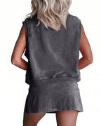 Willluxe® Washed Cotton 2-Piece Casual Set