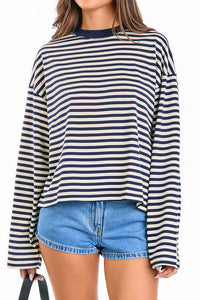 Willluxe® The Effortless Slouchy Striped Tee