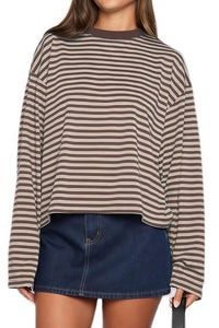 Willluxe® The Effortless Slouchy Striped Tee