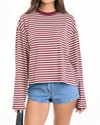 Willluxe® The Effortless Slouchy Striped Tee