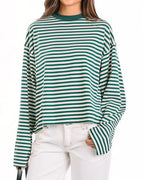 Willluxe® The Effortless Slouchy Striped Tee