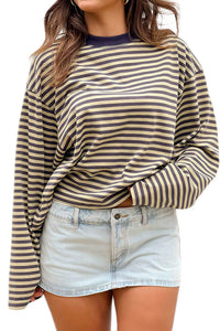 Willluxe® The Effortless Slouchy Striped Tee