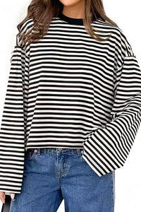 Willluxe® The Effortless Slouchy Striped Tee