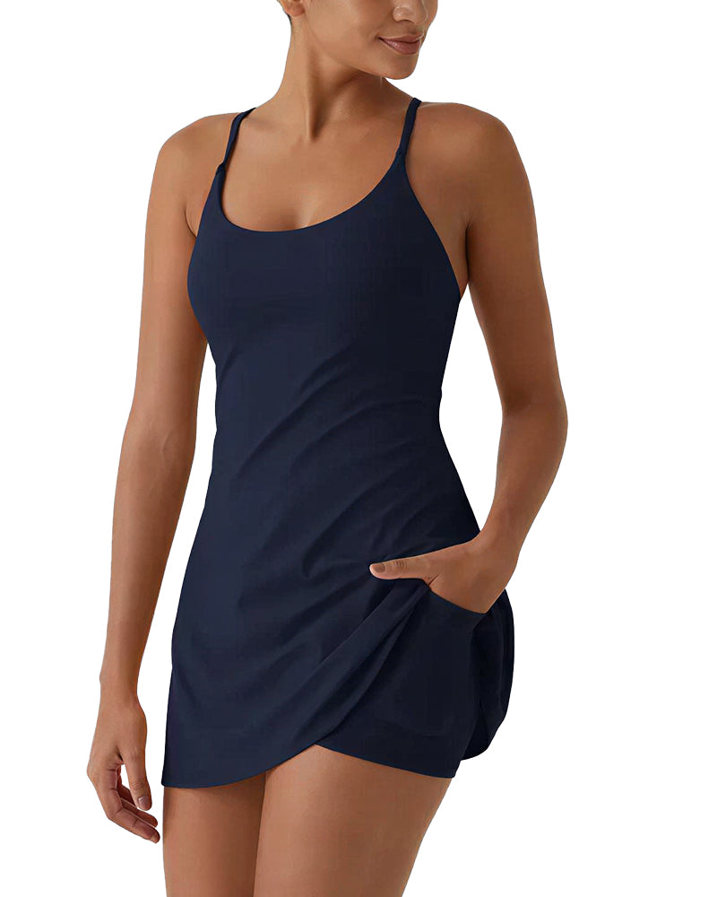 Willluxe® Active Dress with Built-in Shorts & Pockets