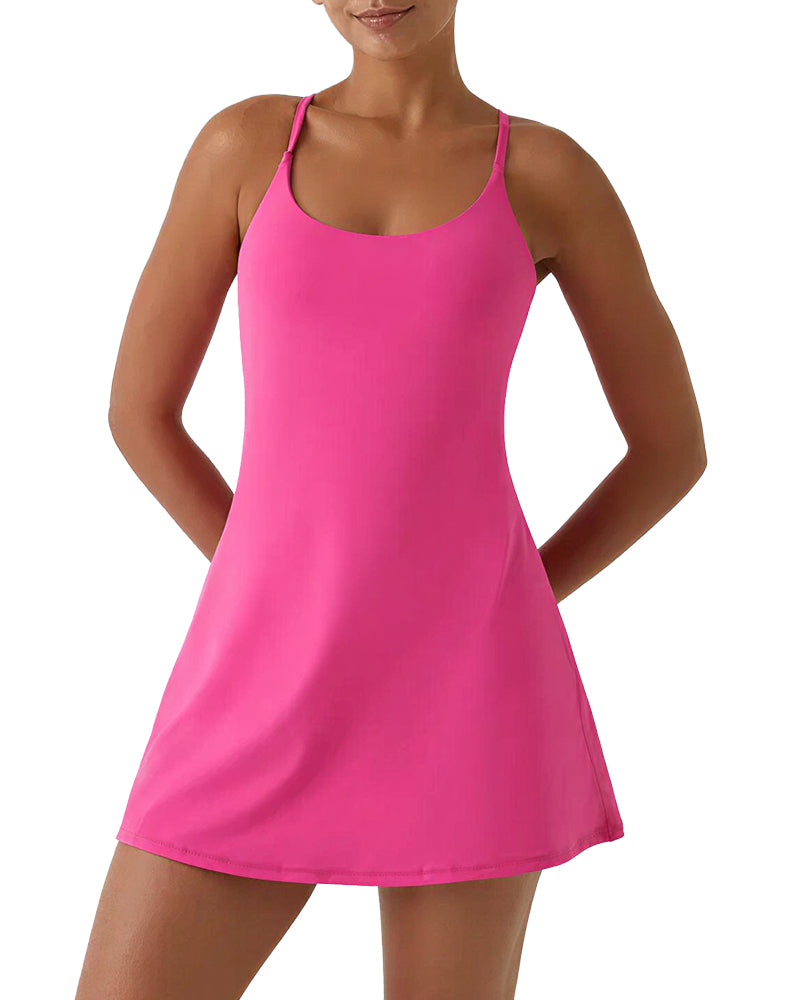 Willluxe® Active Dress with Built-in Shorts & Pockets