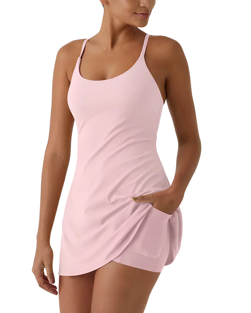Willluxe® Active Dress with Built-in Shorts & Pockets